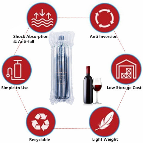 Goldhik inflated size shows compact protection for standard bottles