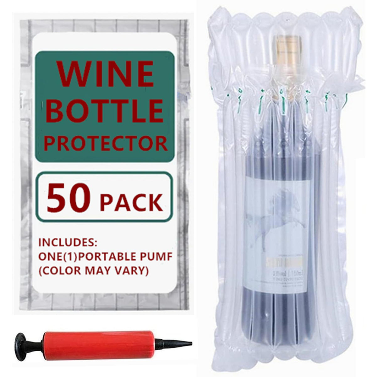 Goldhik wine bottle protector bubble wrap guards fragile bottles during travel
