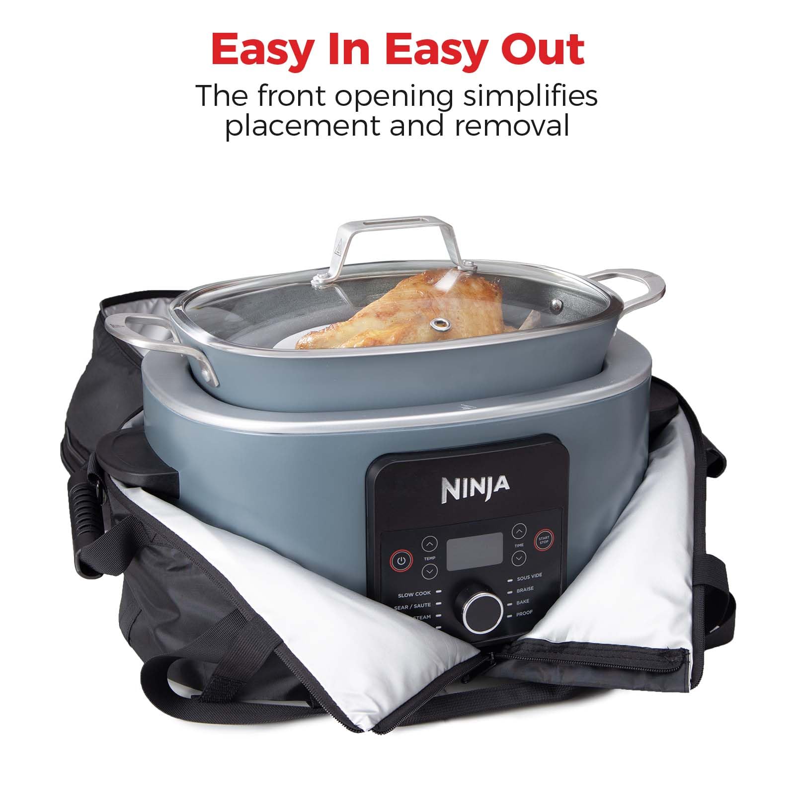 Goldlion bag's thermal insulated liner keeps meals warm during transit.