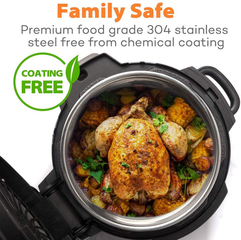Goldlion dishwasher-safe inner pot simplifies cleanup after family meals.