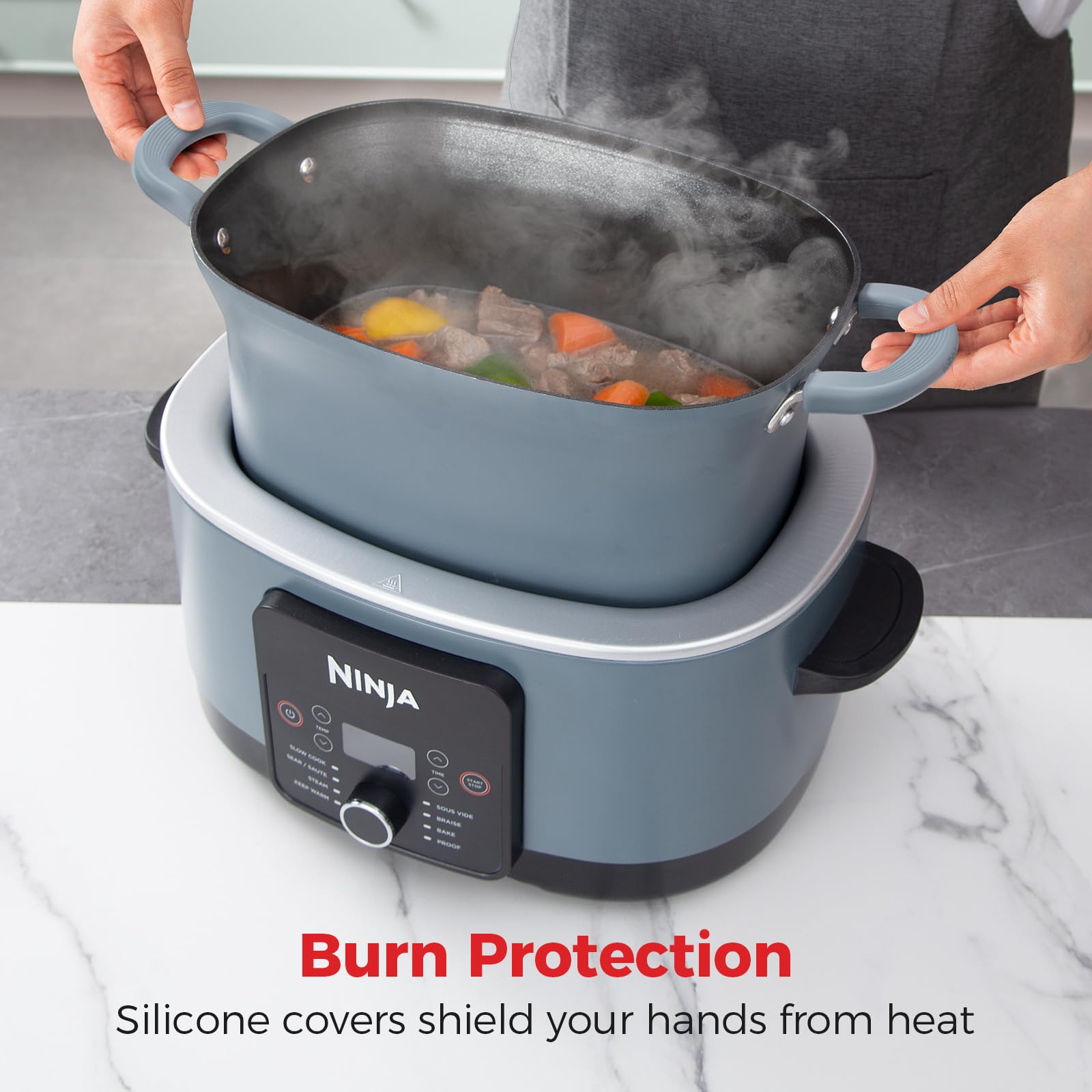 Goldlion heat-resistant cover shields hands up to 500°F.