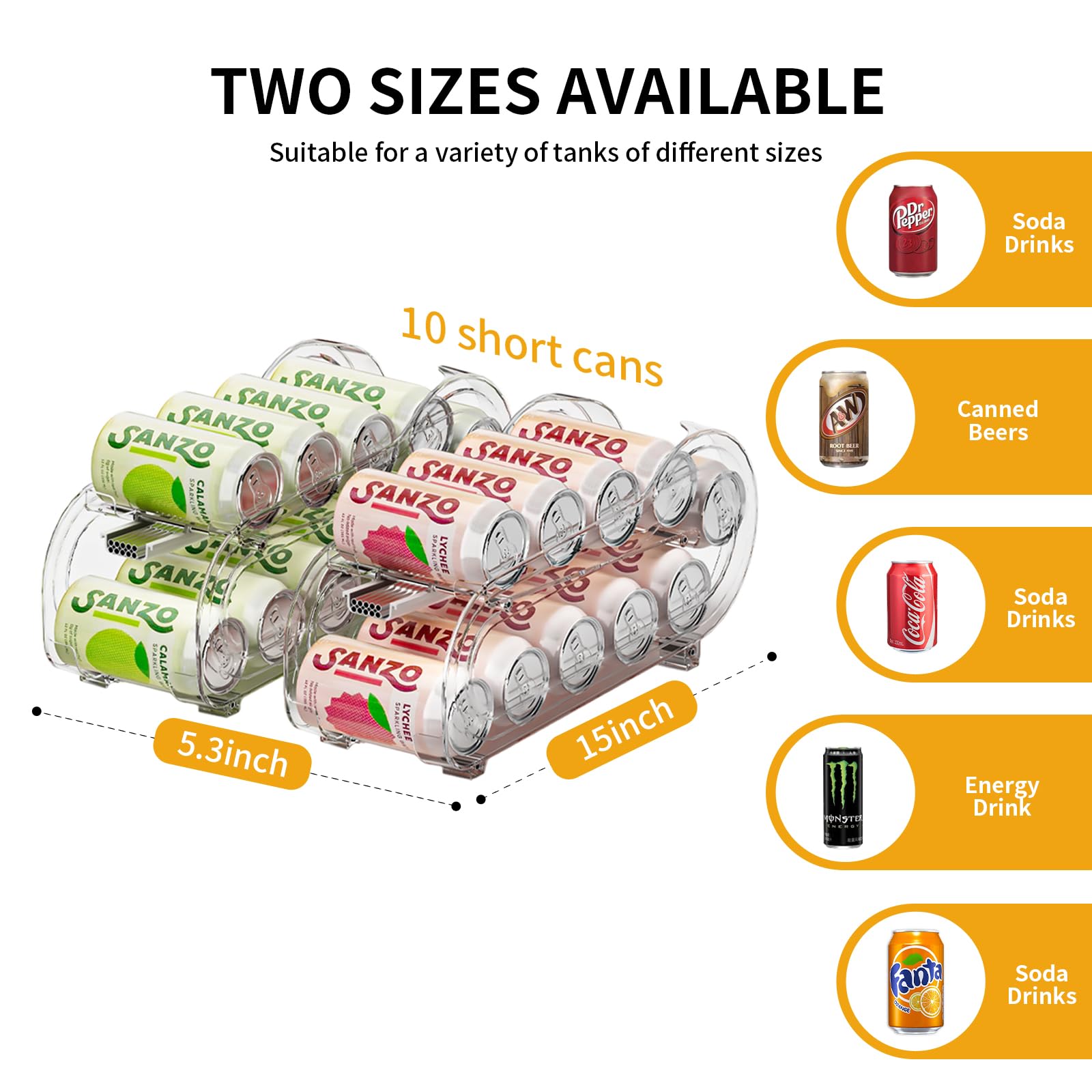 GoldOath dual-layer can dispenser shows two-tier layout for efficient storage.