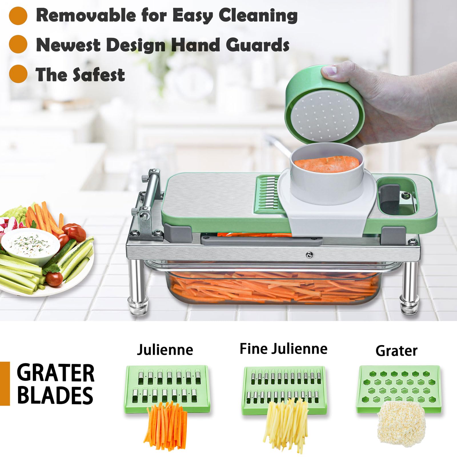 Goldtree Vegetable Chopper detachable design enables easy cleaning after use.