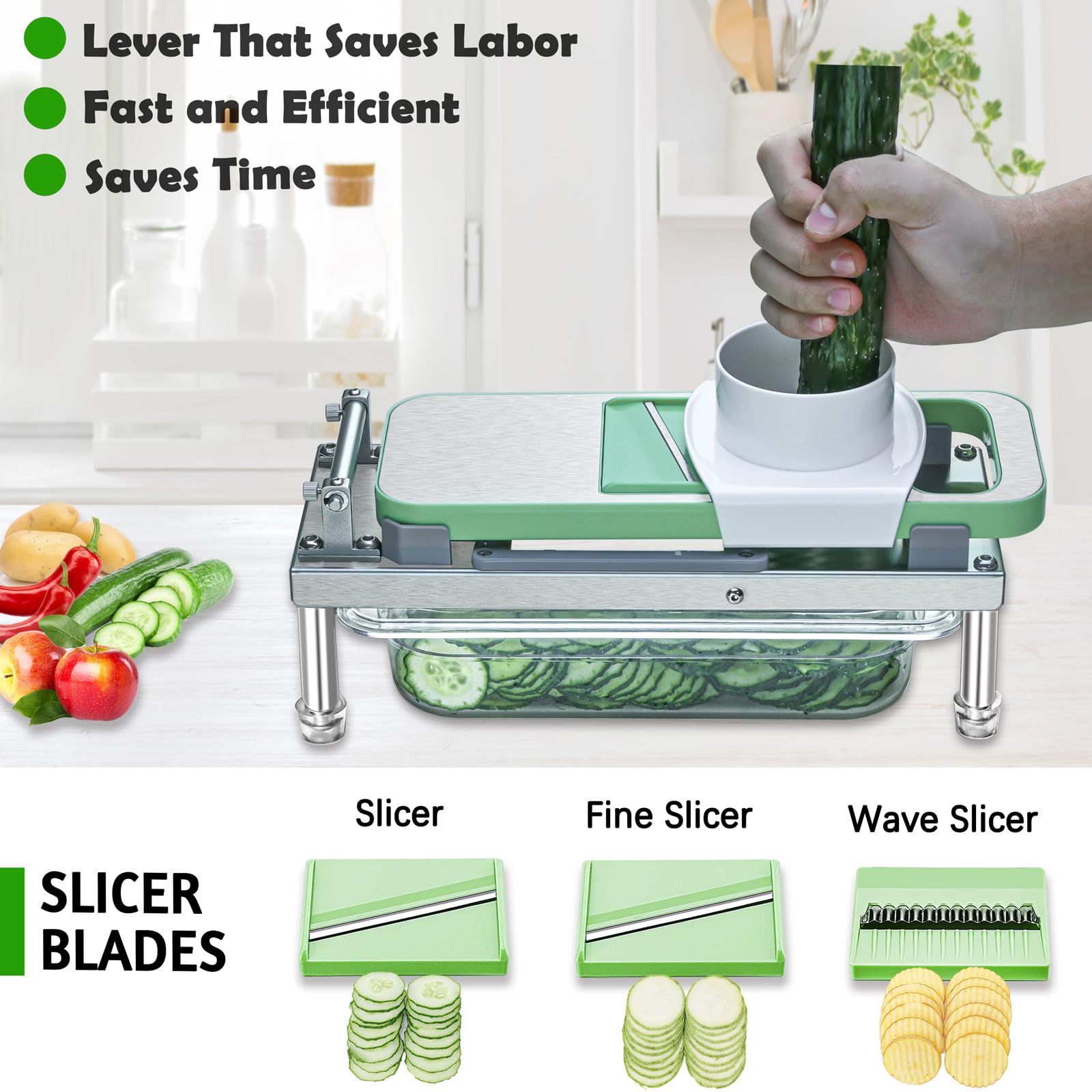 Goldtree Chopper shows dicing for uniform cubes and quick prep.