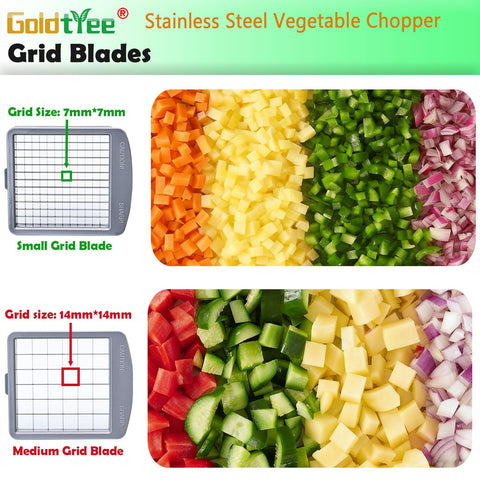 Goldtree stainless steel body emphasizes durability for daily cooking.