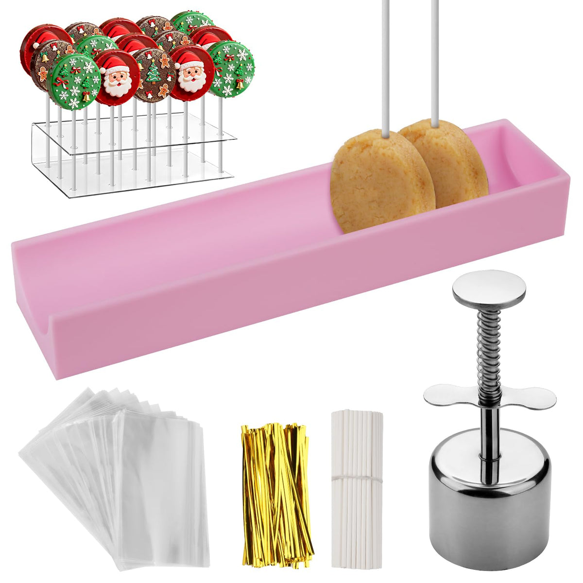 Goldusk acrylic cakepop stand displays homemade treats proudly at parties.