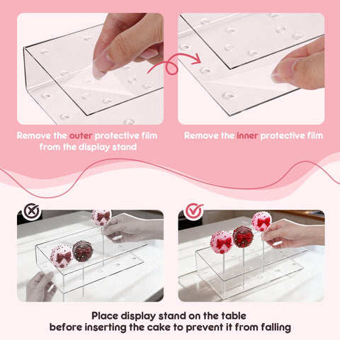 Goldusk easy-release plunger ensures smooth cake pop release.