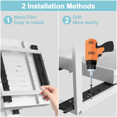Golener damped slides provide full-extension and smooth operation.