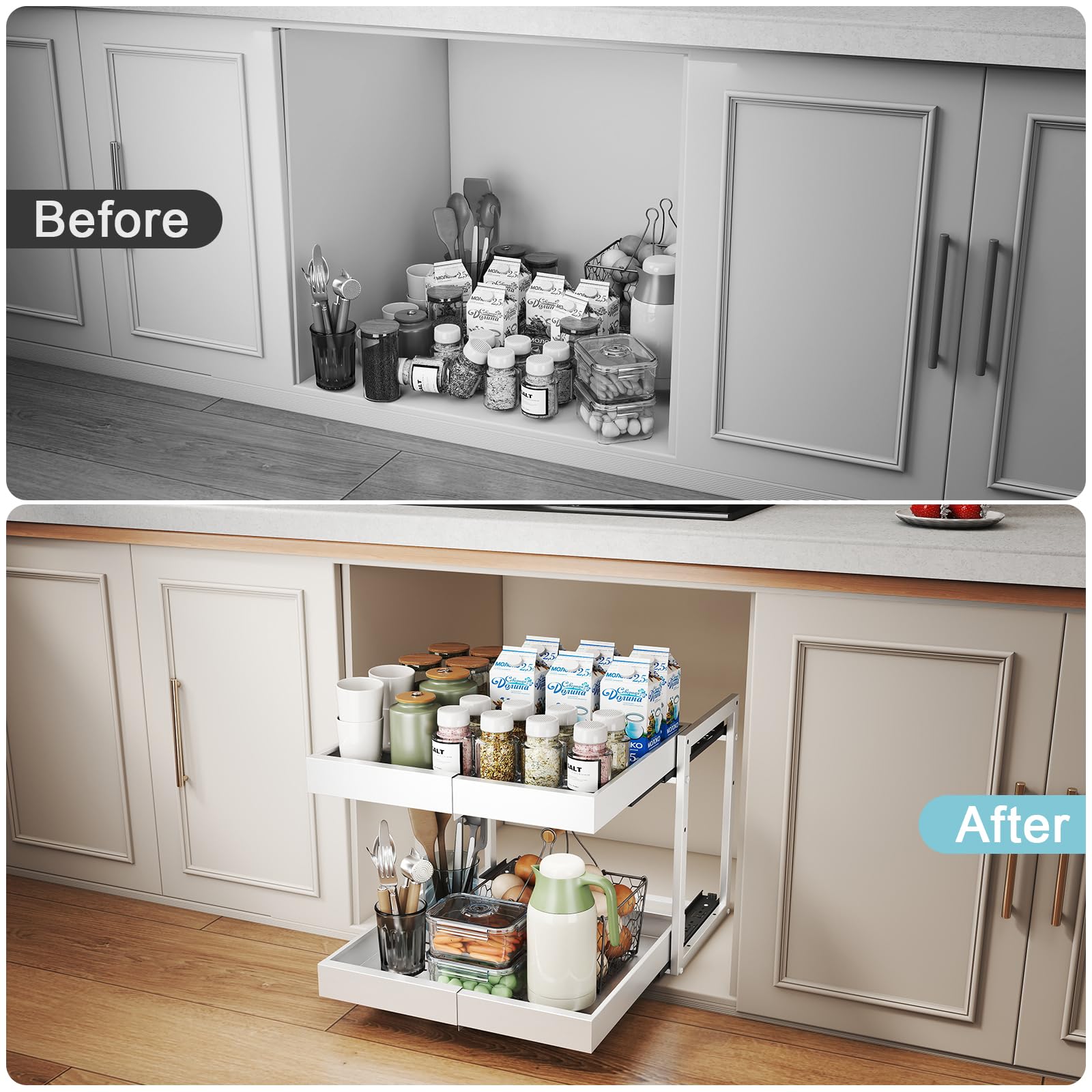 Golener organizer loaded with items demonstrates strong storage capacity.