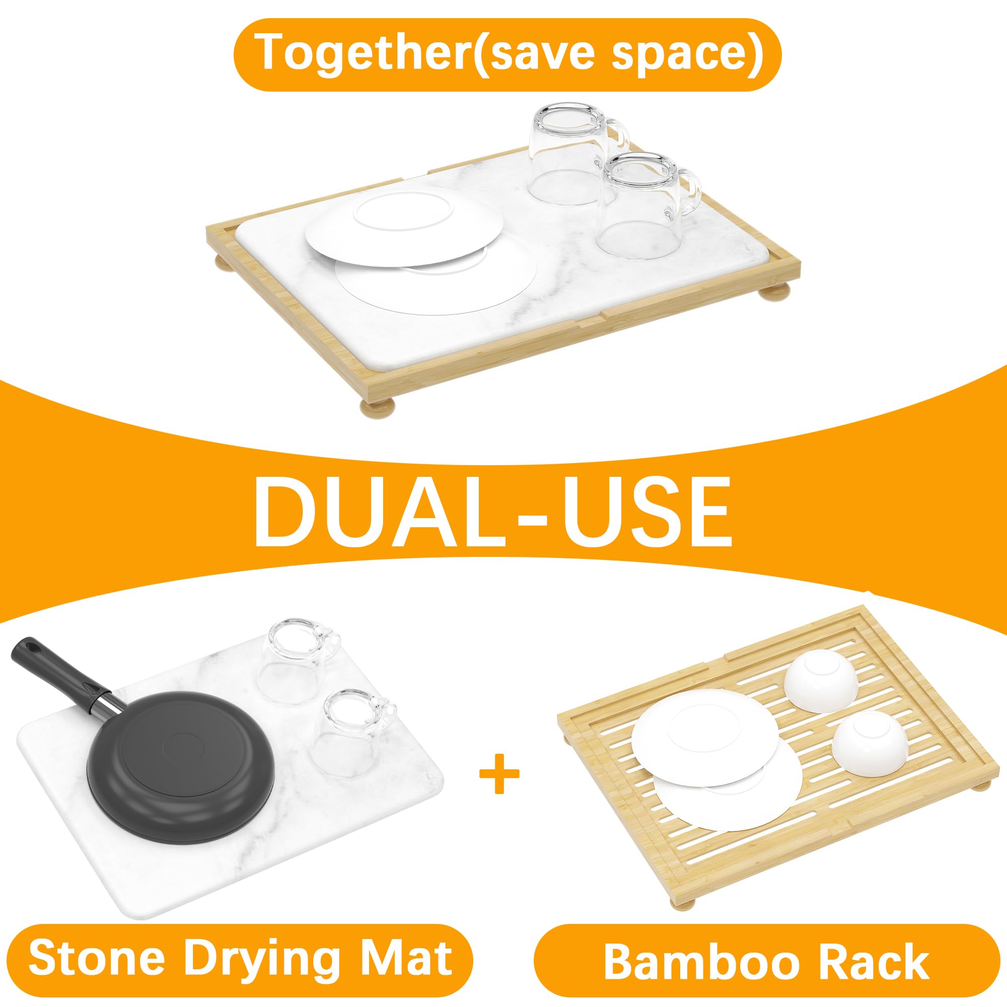 Golener modern design with marble-white finish enhances kitchen style.