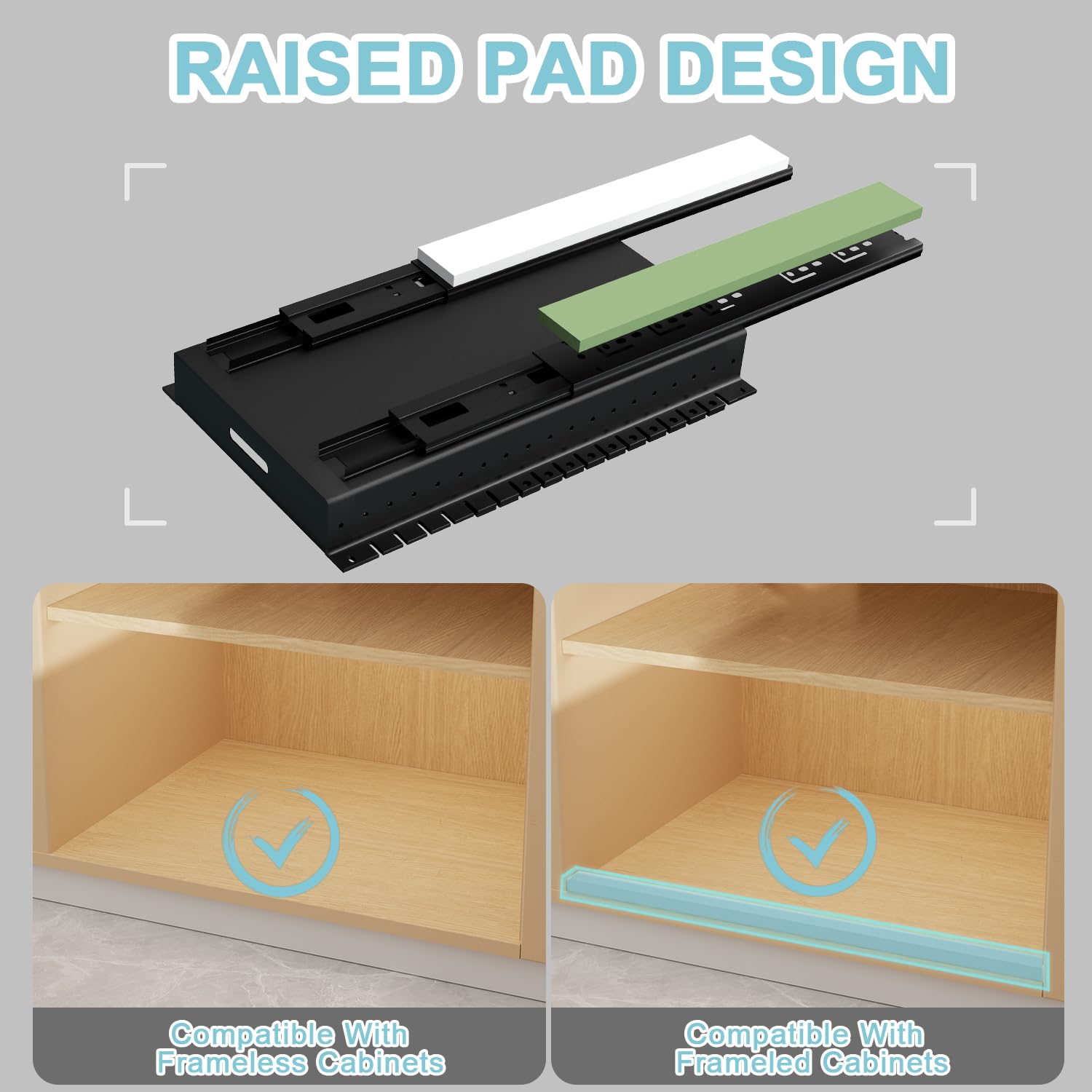Golener pot lid holder inside cabinet keeps lids organized and accessible.