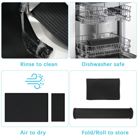 Golener mat is easy to wipe clean or dishwasher safe