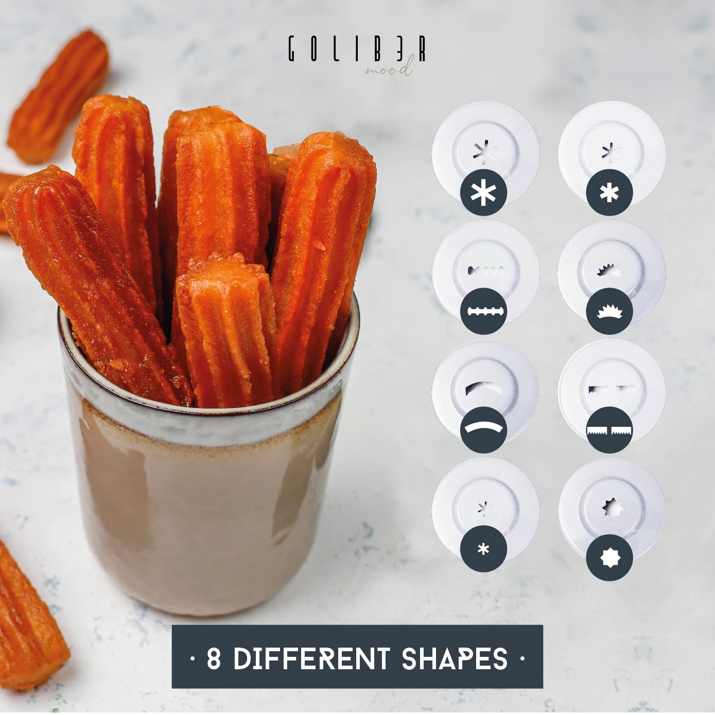 Goliber detachable parts simplify setup and washing
