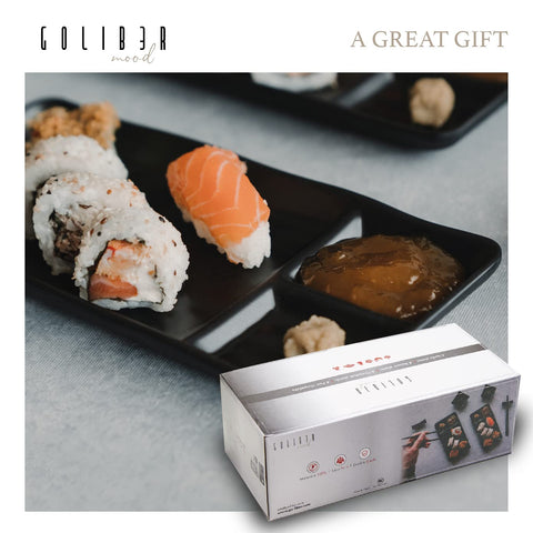 Gift-ready Goliber sushi set with Japanese-style packaging