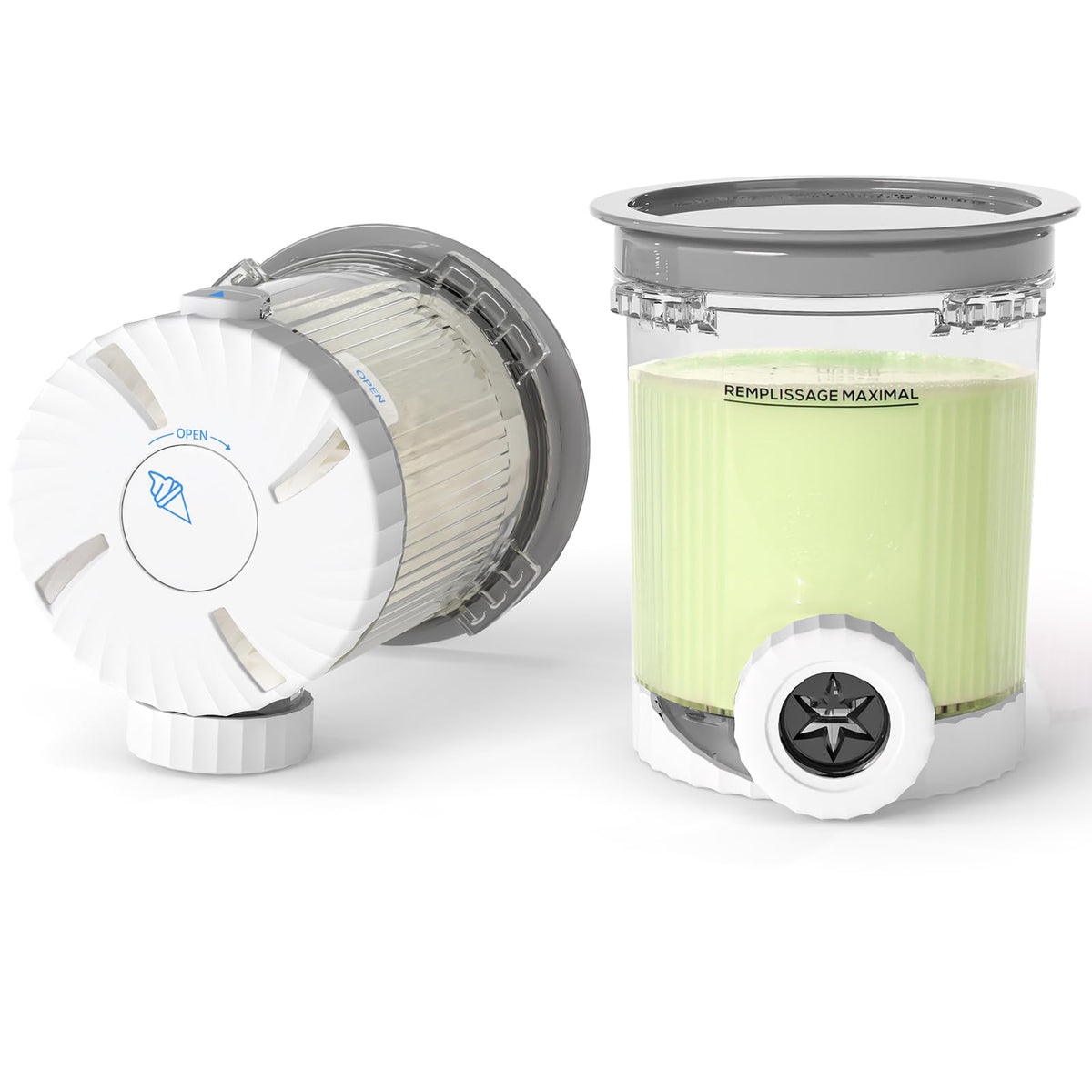 GoMaihe Ninja Swirl cream pint 2-pack with secure lids for fresh, leak-free storage.