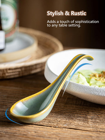 Gomakren Christmas ceramic spoons add festive tableware charm