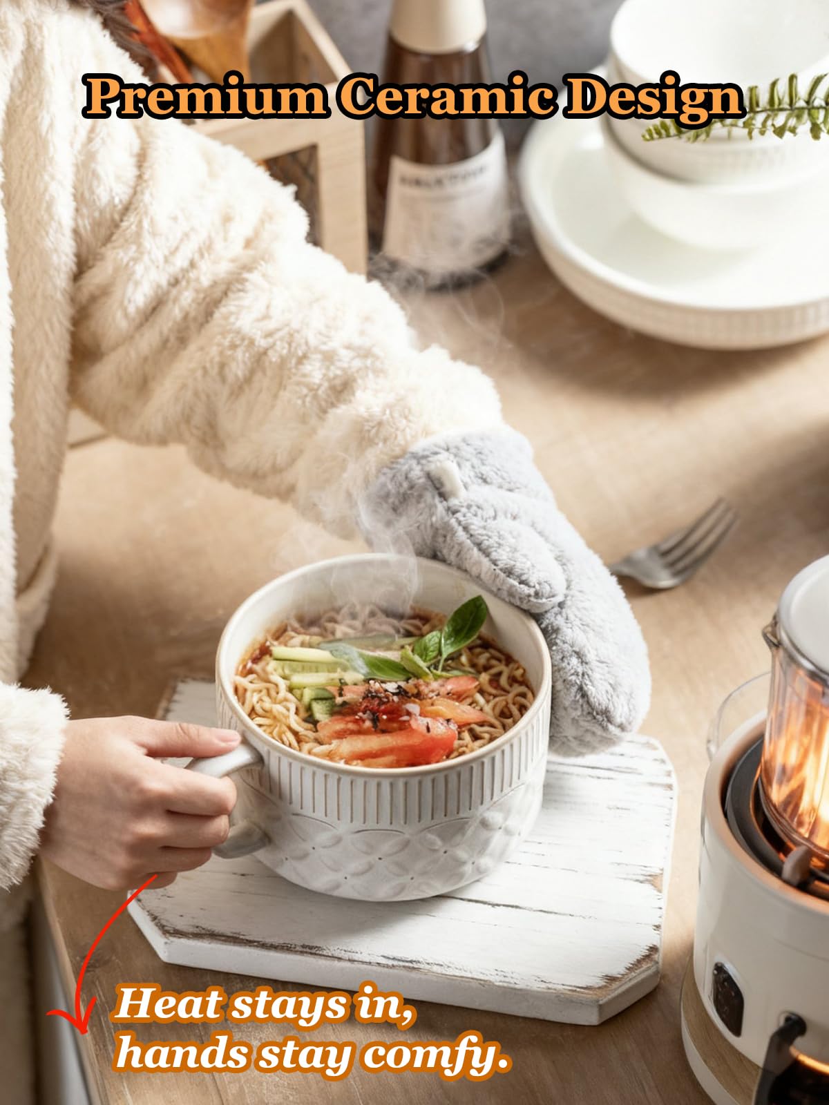 Gomakren dishwasher-safe design simplifies cleanup after meals.
