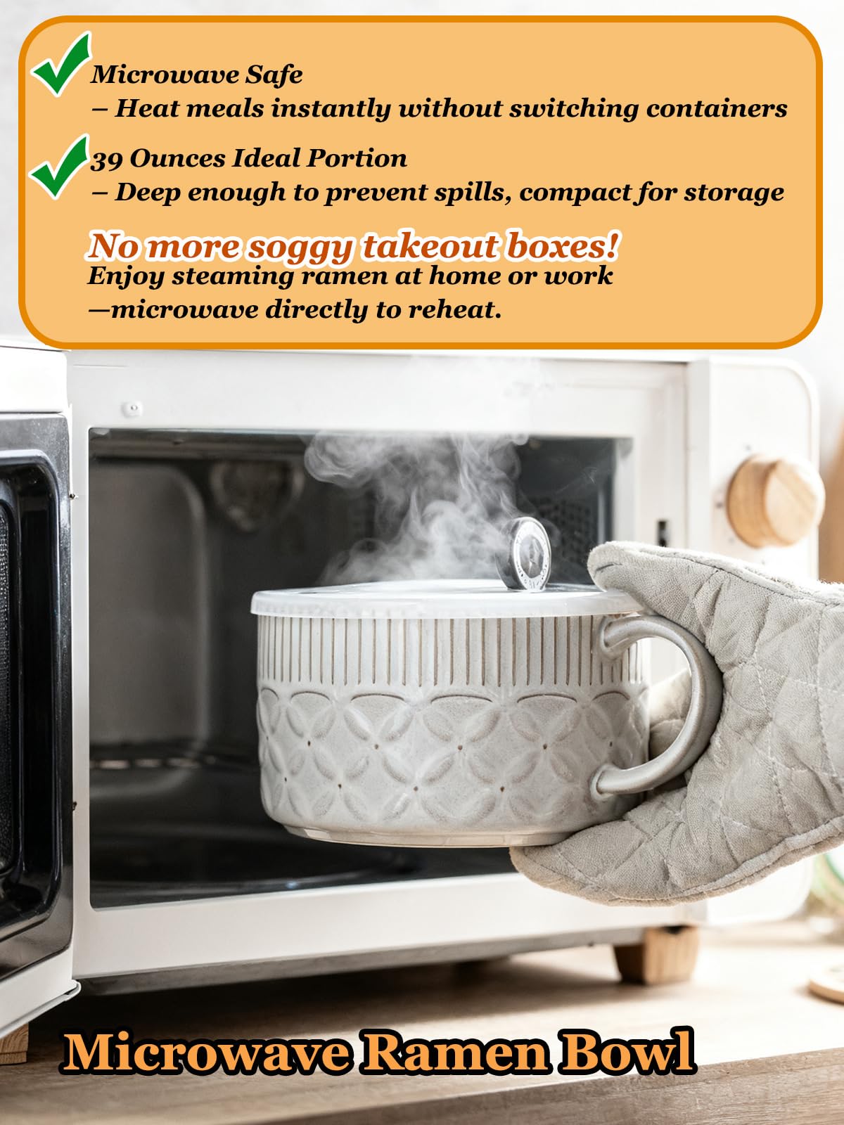 Gomakren ergonomic handle provides secure one-handed grip for easy dining.