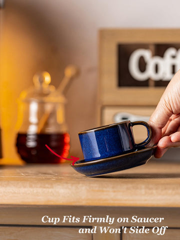 Gift-ready Gomakren espresso cup set appeals to coffee lovers.