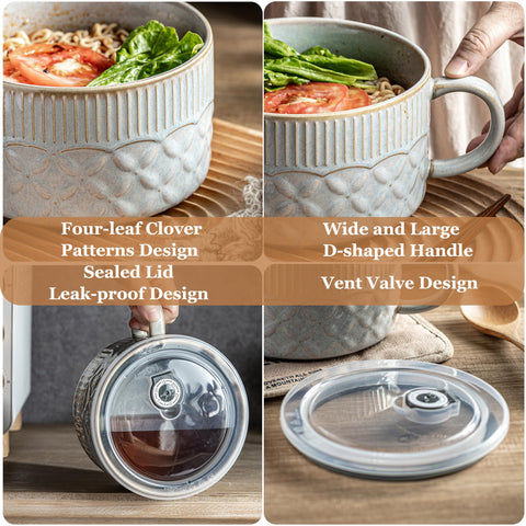 Gomakren porcelain soup bowl with smooth glaze for easy cleaning.