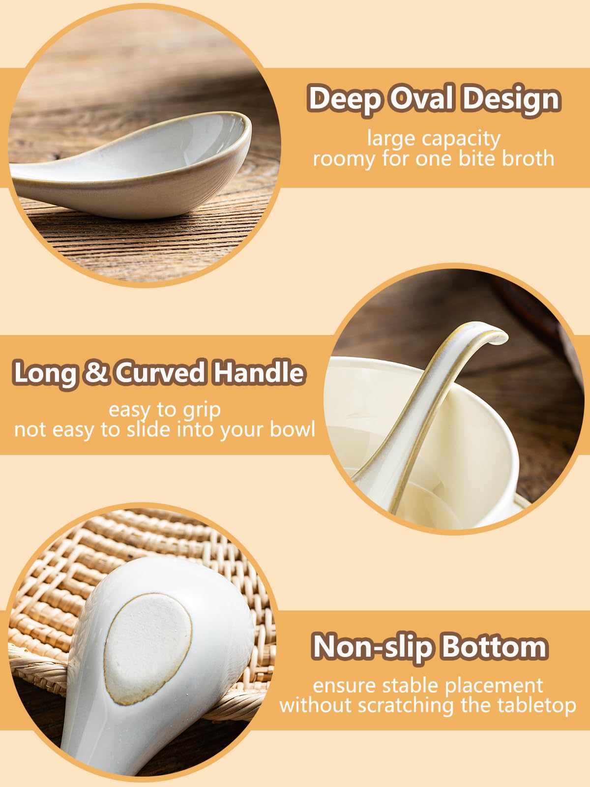 Gomakren creamy white finish adds subtle table elegance