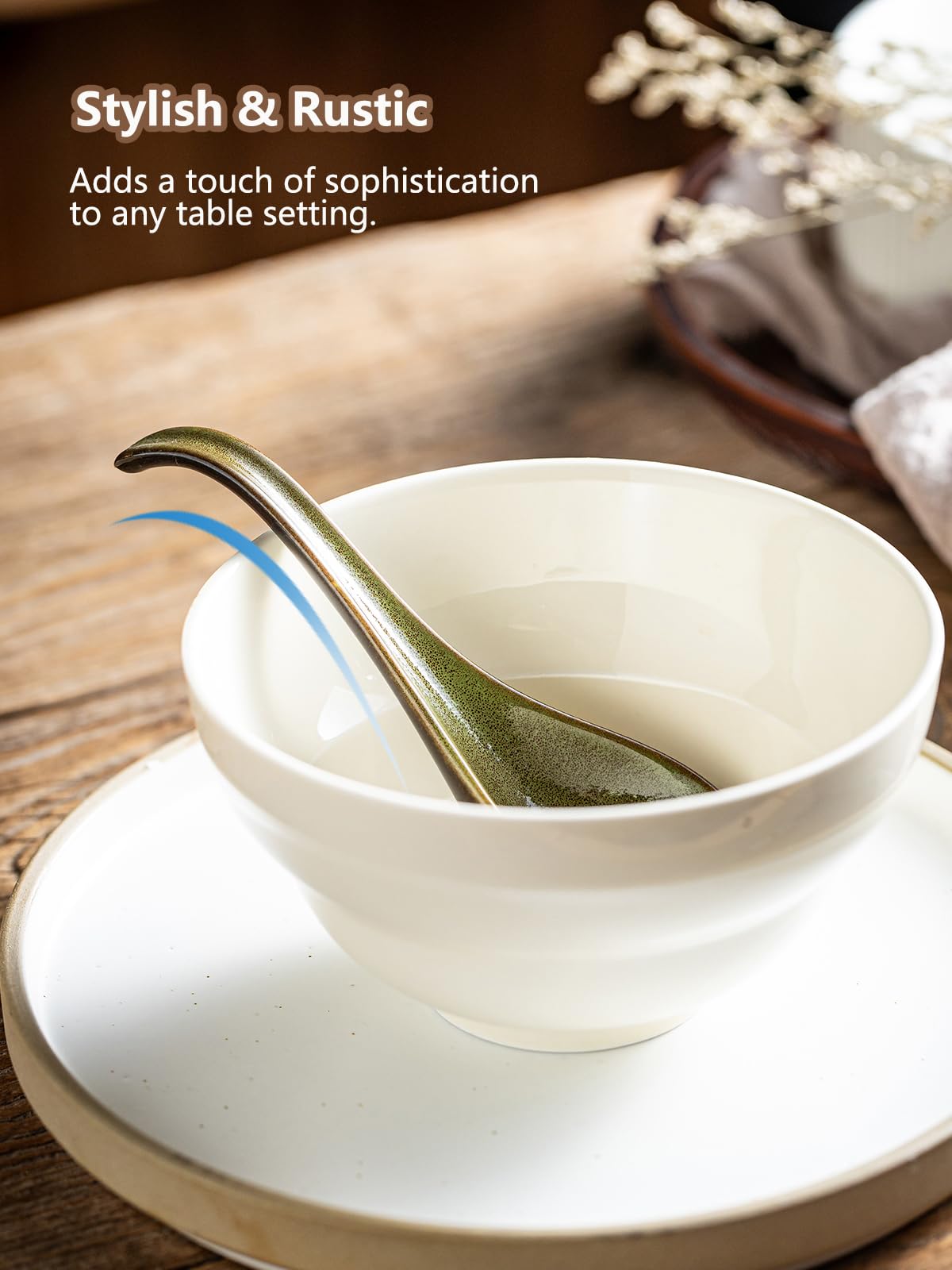 Gomakren glossy ceramic finish adds timeless style to tables