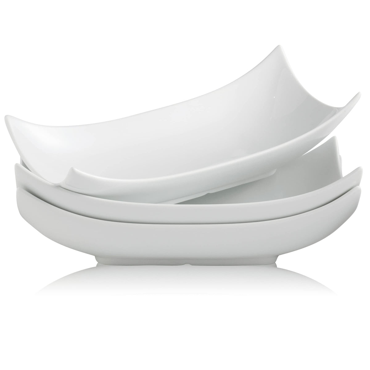 Gomakren turkey serving platter with curved edge, ideal for elegant table presentation
