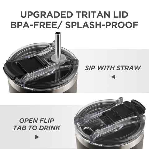 GoMelley car cup holder-friendly tumbler fits most vehicles