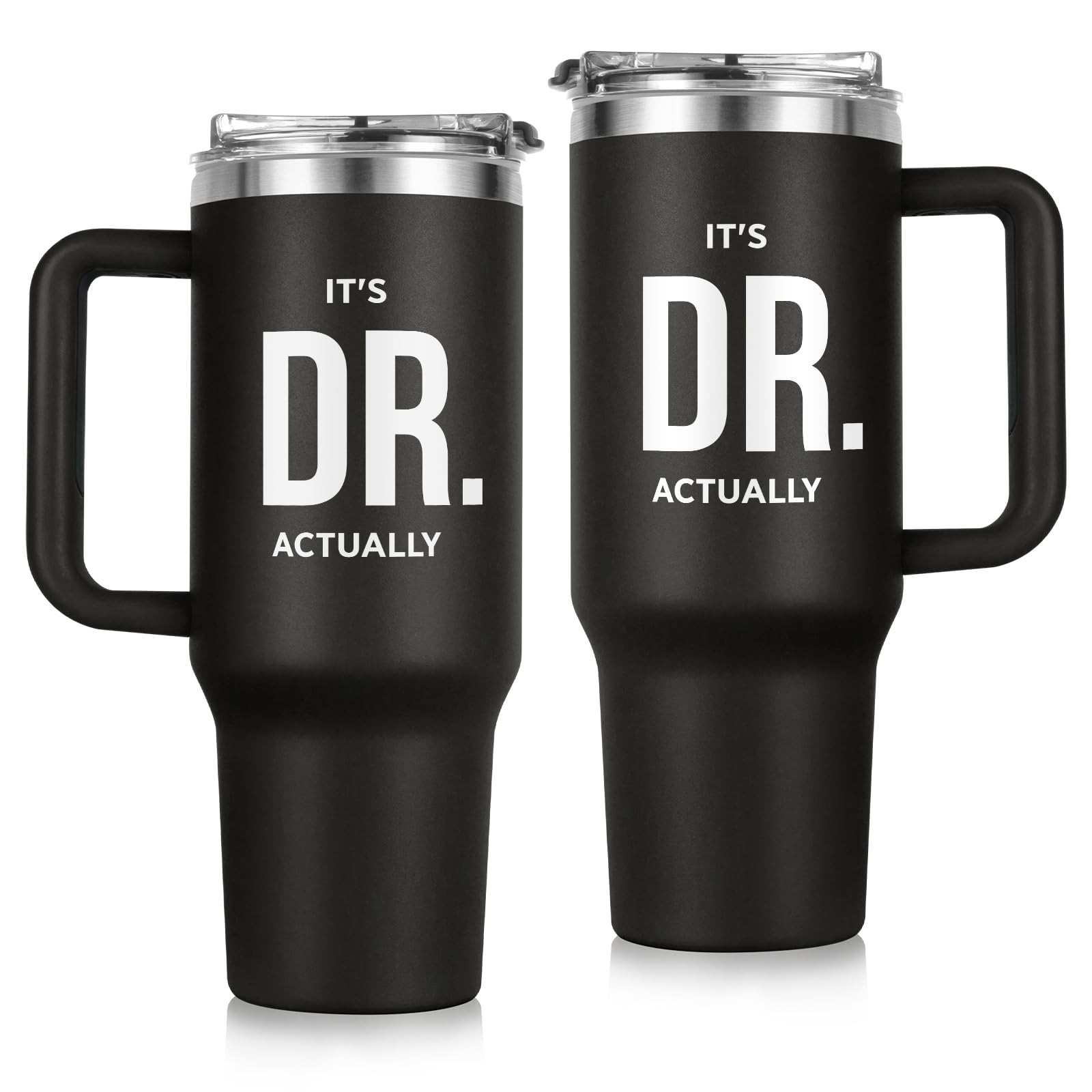 GoMelley It's Dr Actually front design tumbler for bold daily hydration
