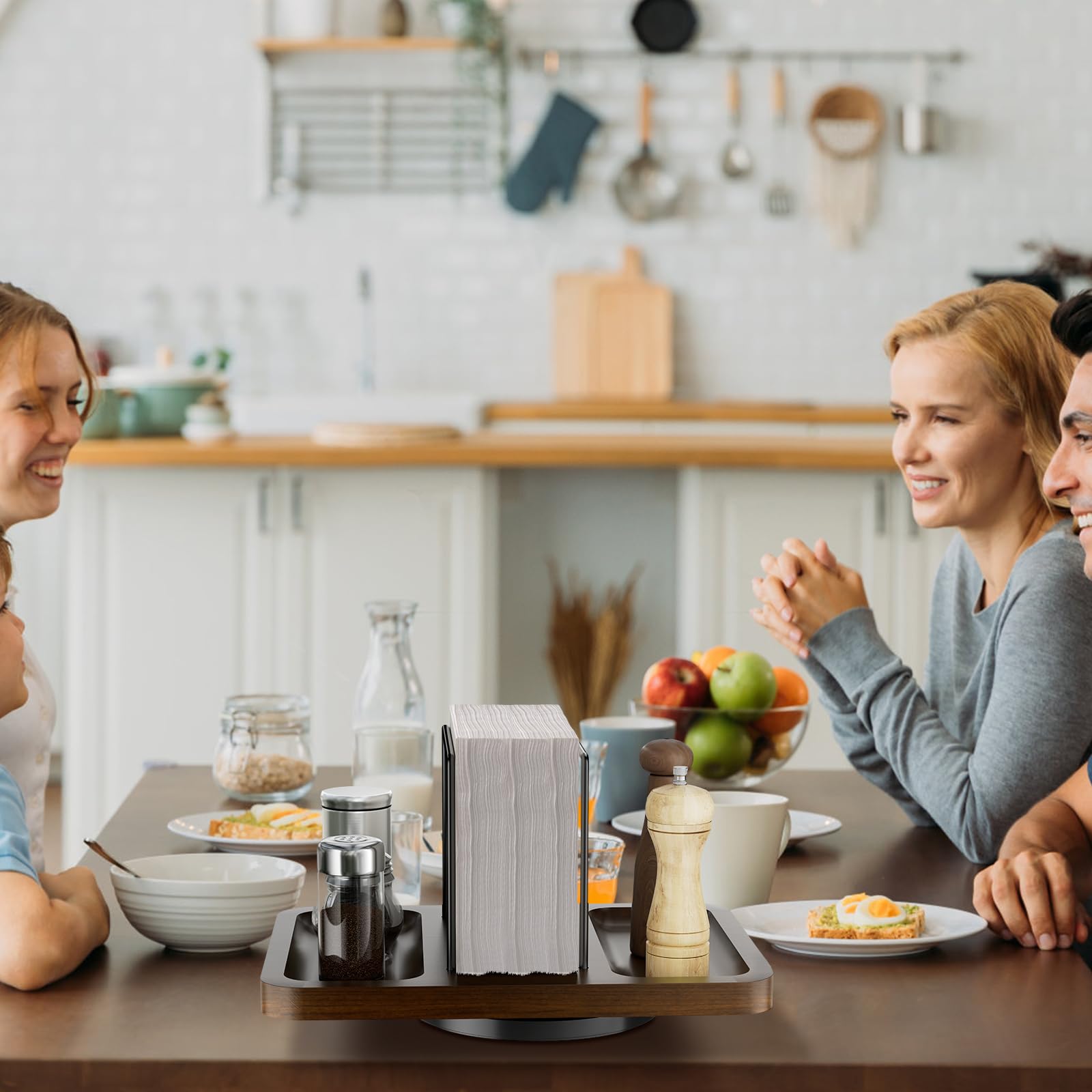 Gomyrod organized counter enhances meal prep and gatherings.