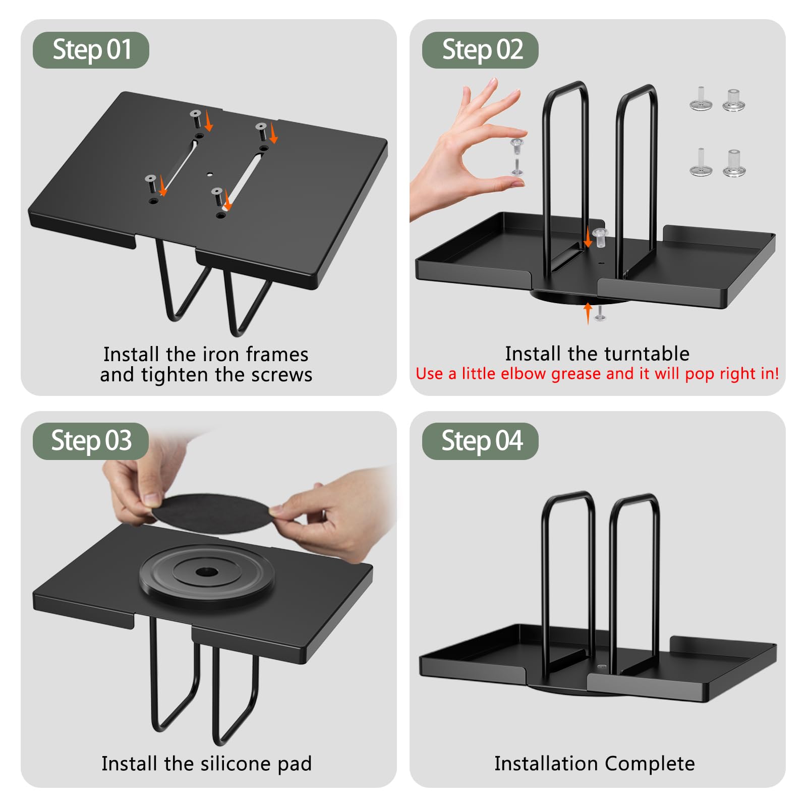 Gomyrod kitchen countertop decor blends function with durable steel design