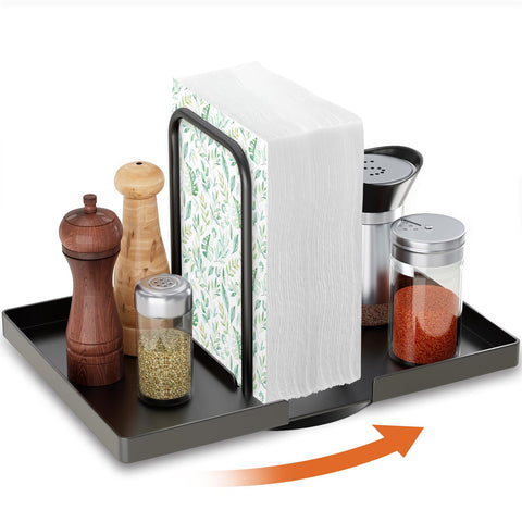 Gomyrod napkin holder with 360° rotation for easy access during meals