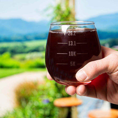 Gone For a Run gift-ready glass for runners, perfect for celebrations and hosting.