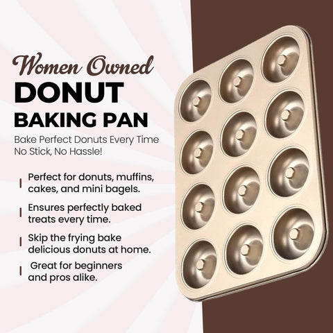 Good Dee's donut pan features carbon steel construction for durable bakeware.