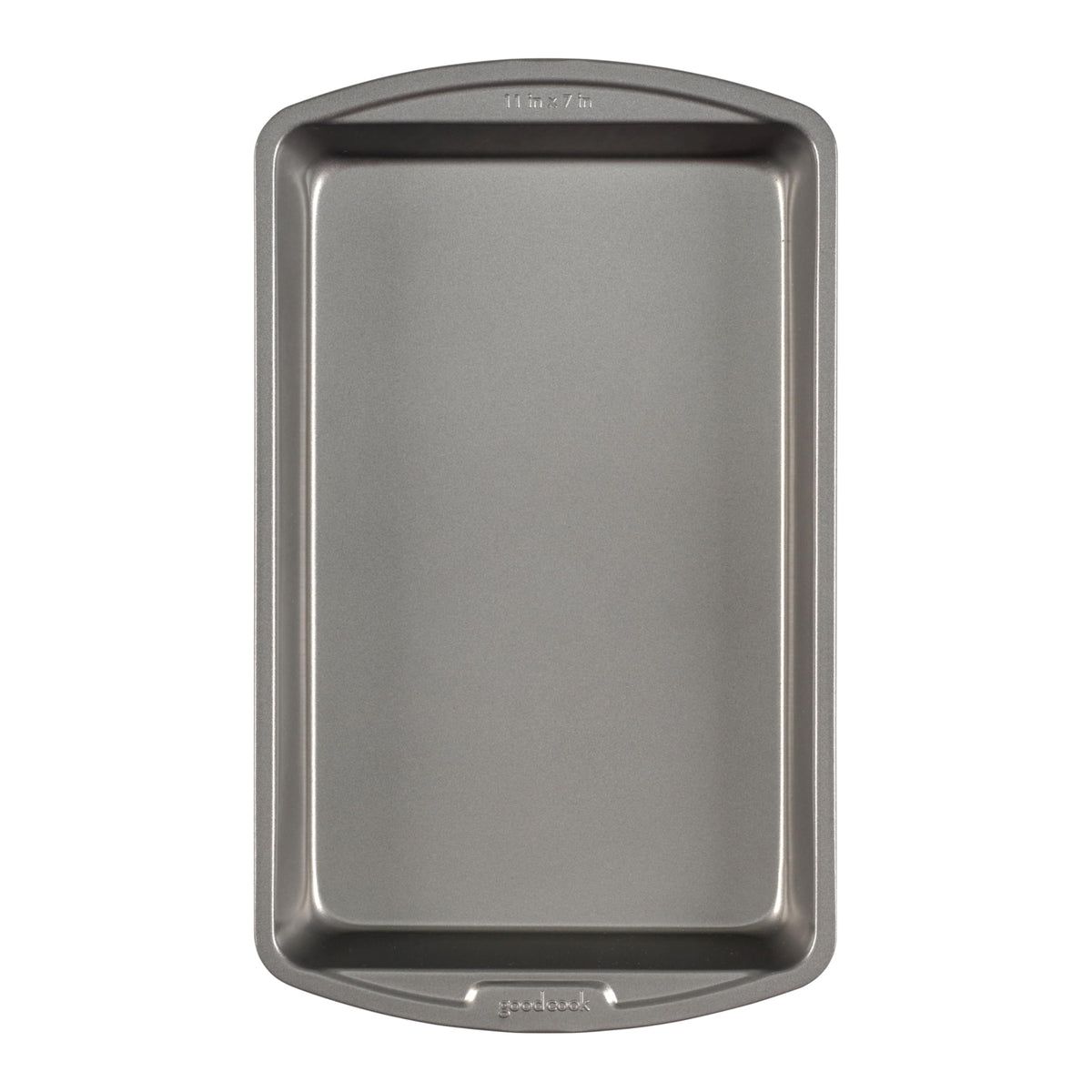 GoodCook 11x7 nonstick baking pan top view shows even bake potential.