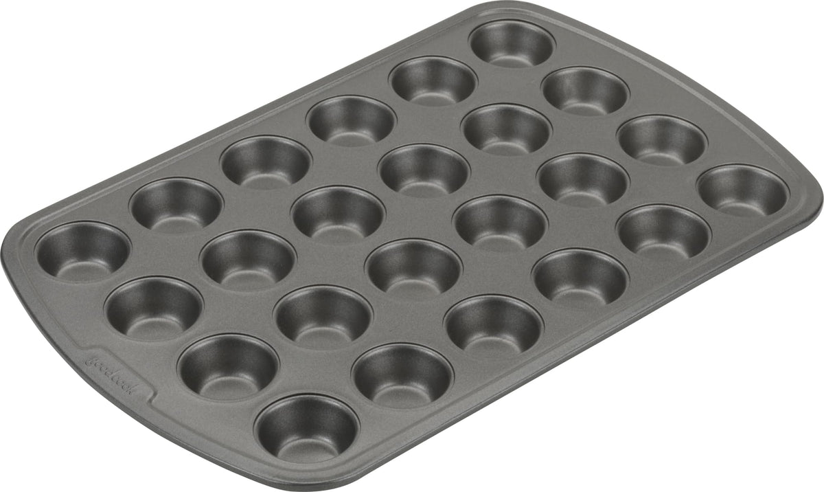GoodCook 24-cup mini muffin pan with 1-7/8 inch cups for bite-sized treats