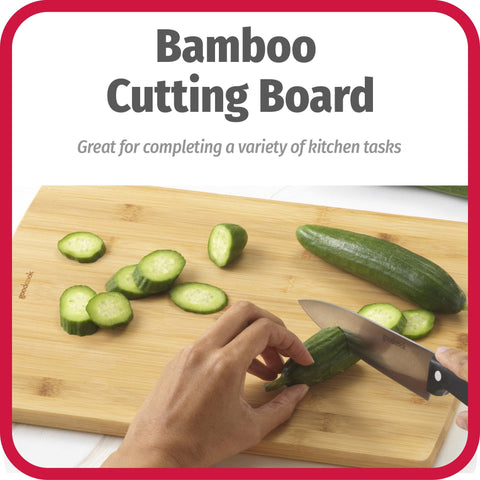 GoodCook knife-friendly surface reduces blade marks during chopping.