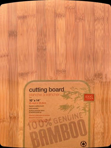 Close-up of GoodCook moisture-resistant bamboo board for quick cleanup.
