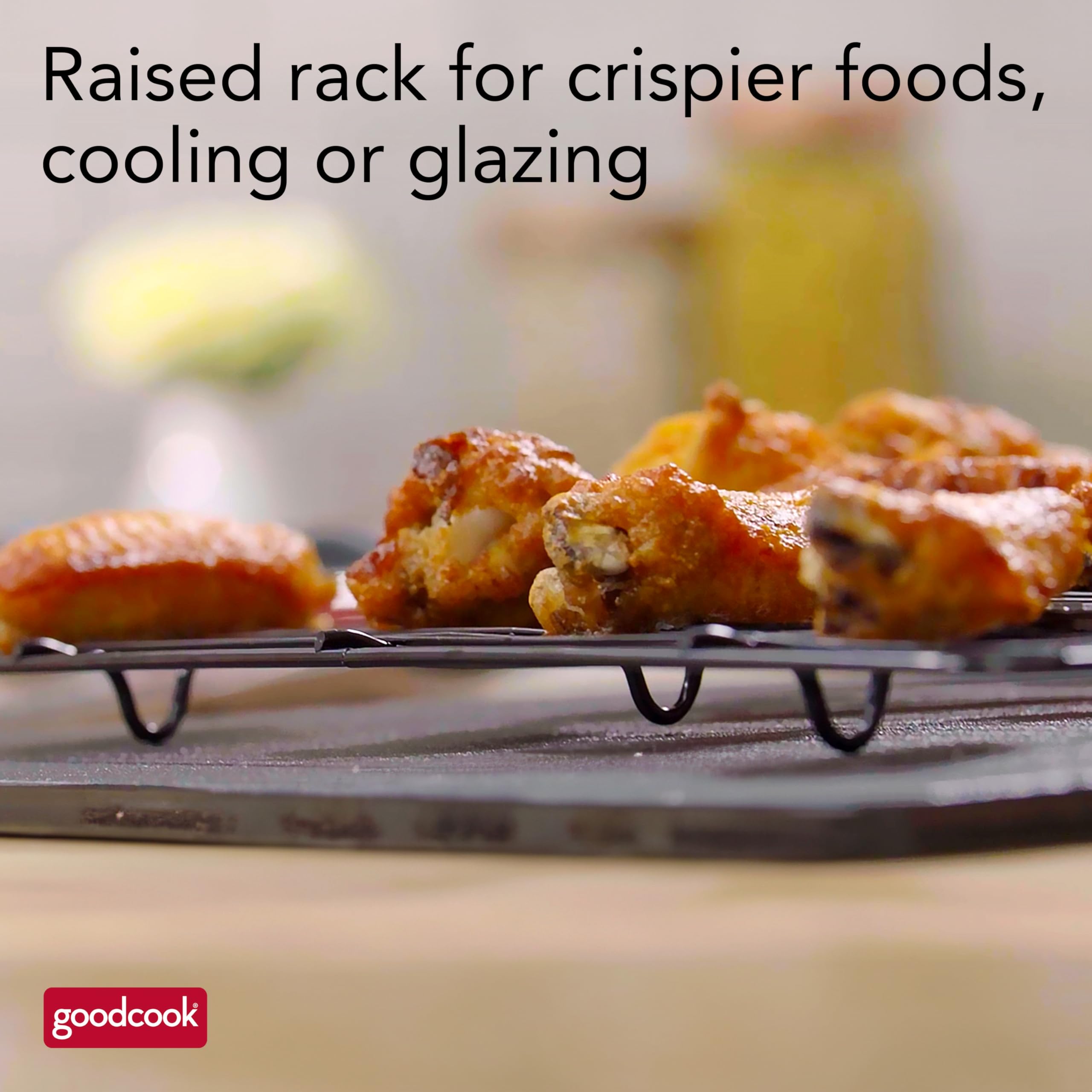 GoodCook dishwasher-safe bakeware makes cleanup quick and simple.