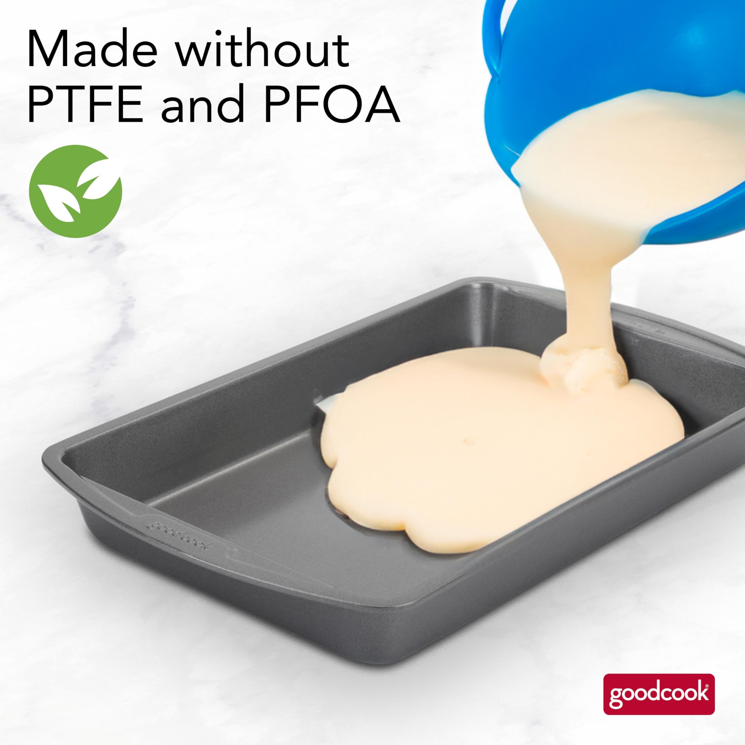GoodCook dishwasher-safe pan allows quick cleanup after baking.