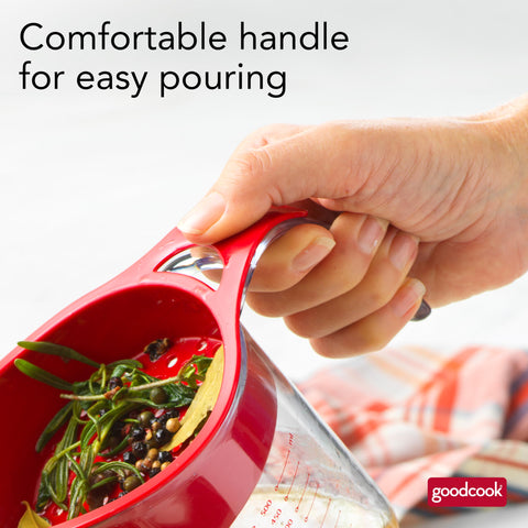 Compact storage fits neatly in cabinets after cooking.
