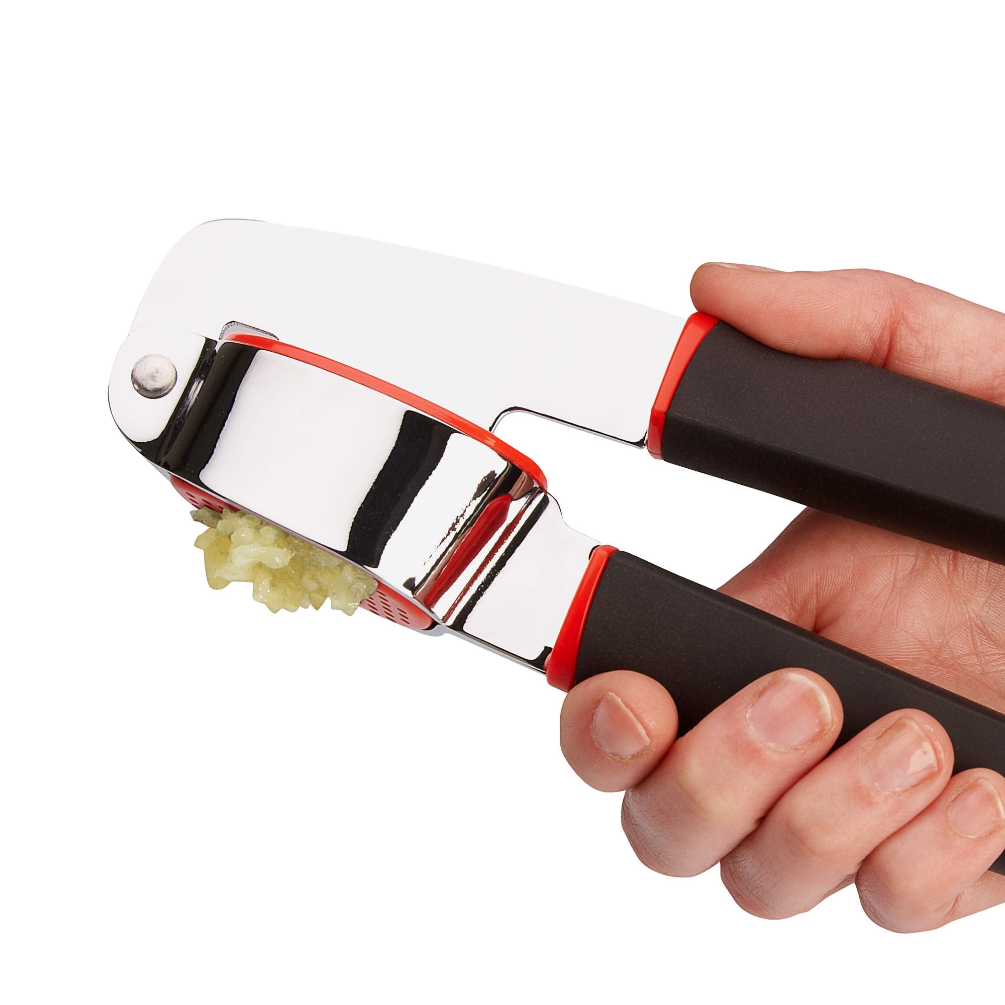GoodCook Touch garlic press compact design fits neatly in drawers.