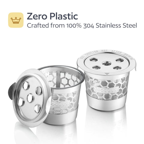 GoodCups BPA-free 304 stainless steel K-Cup for durable daily use.