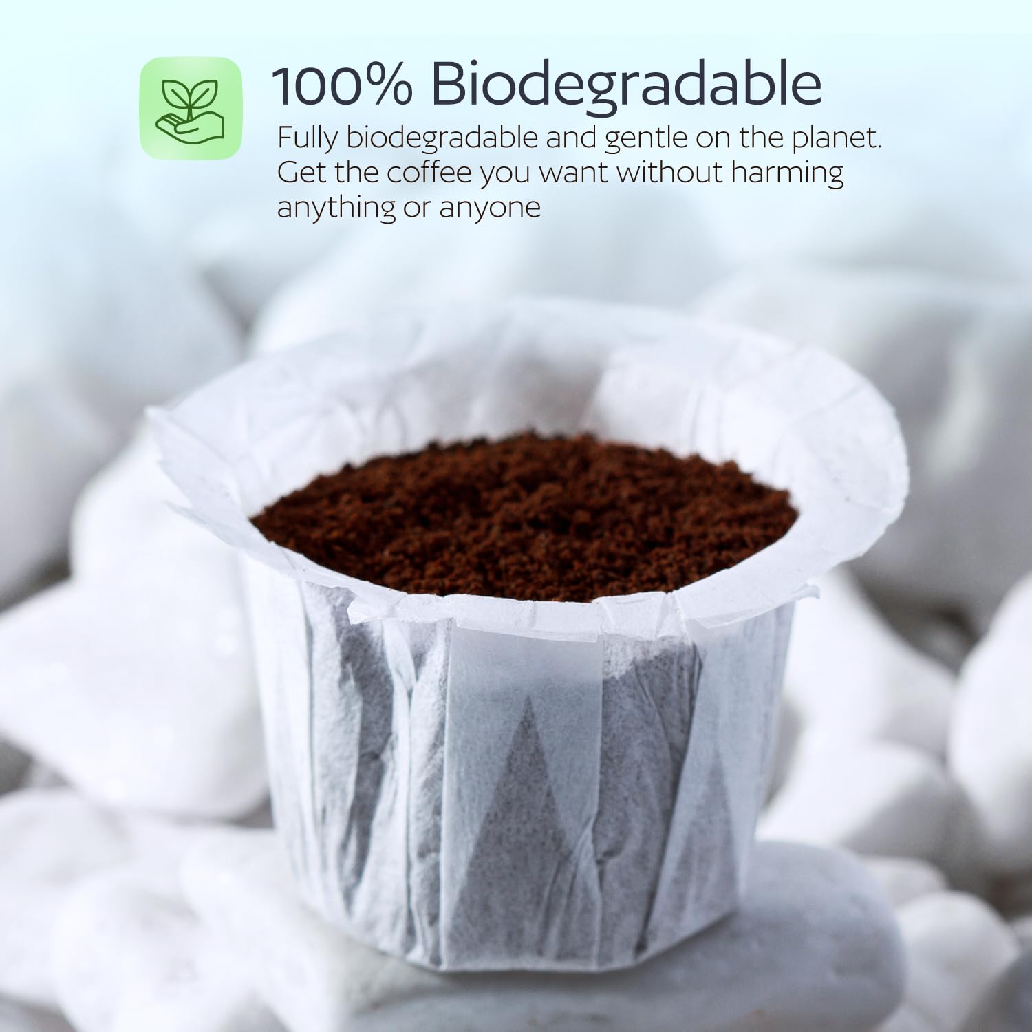 GoodCups filter promotes a smoother flavor with less sediment in your cup.