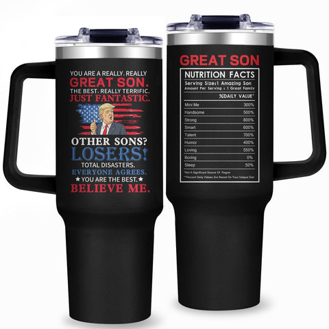 Gooddooes 40oz Son Tumbler hero view shows everyday use and temperature control.