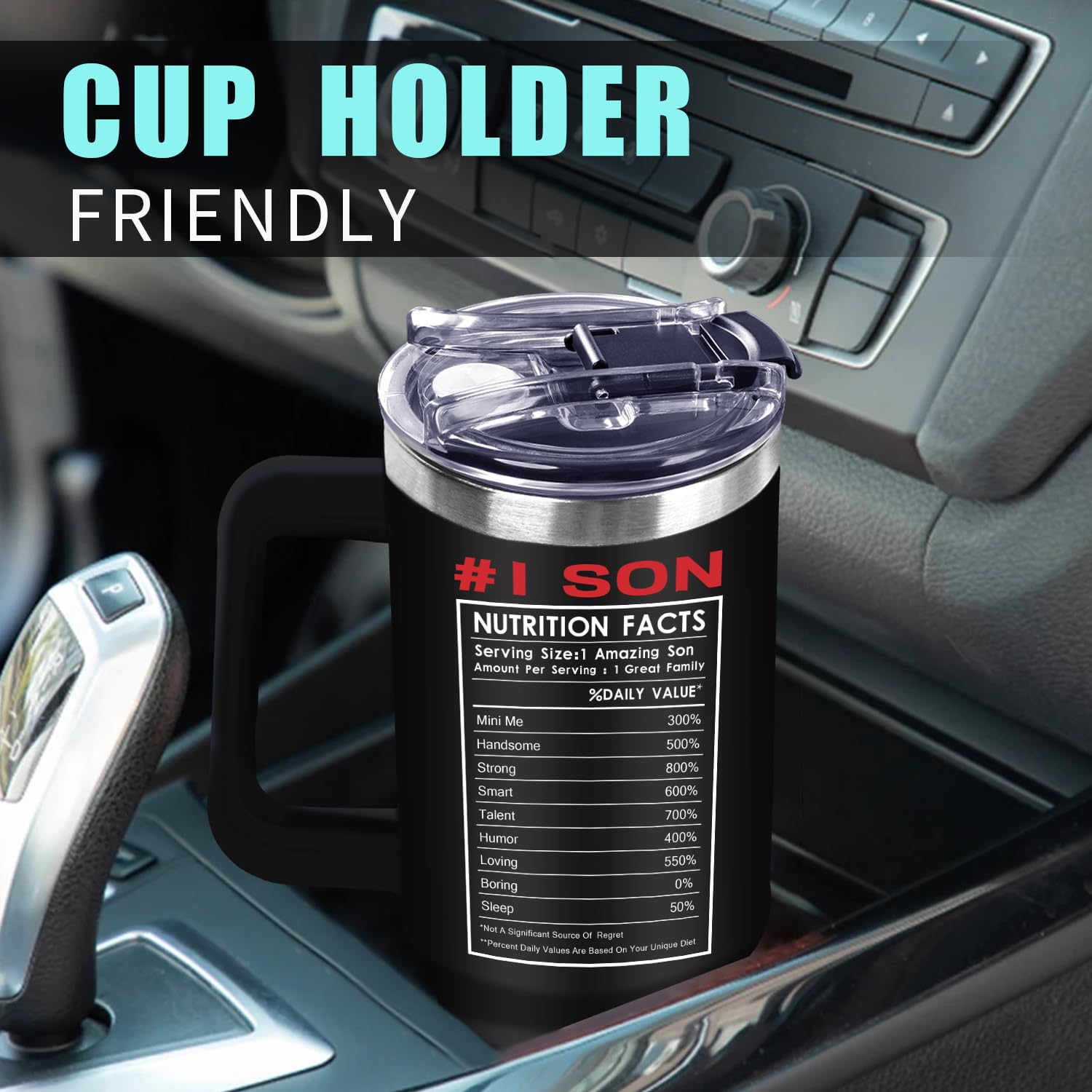 Gooddooes outdoor-use tumbler demonstrates portability and cup-holder compatibility.