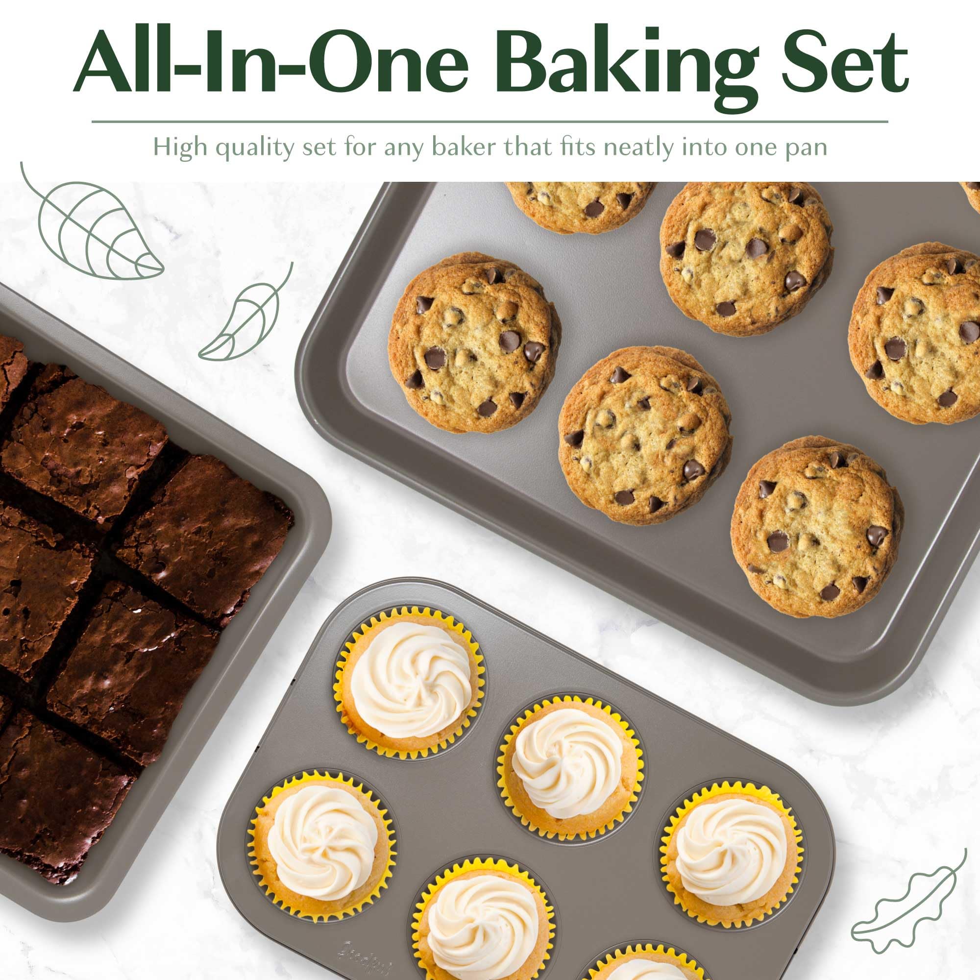 Goodful 6-cup muffin pans simplify batch baking and portion control.