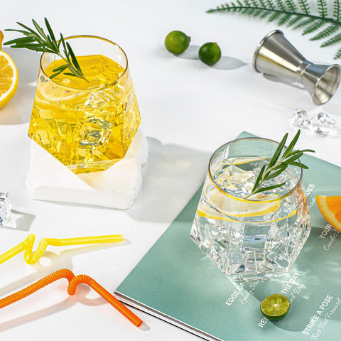 Goodluck 12 oz disposable cocktail glasses sturdy enough for busy bars.