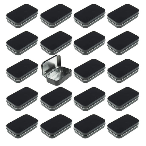 Goodma tin box filled with small items, ideal for desk organizers.