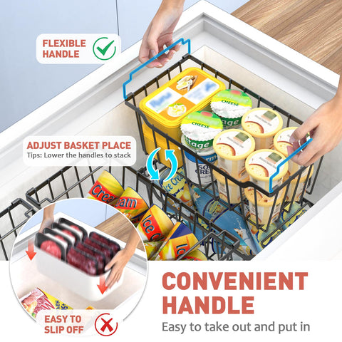 Goovilla bin with wire-net air circulation improves visibility.